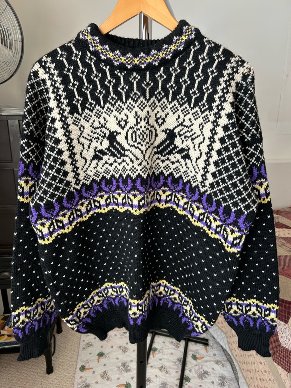 Vintage Dale of Norway Knit Wool Sweater XL